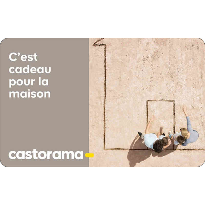E-carte Castorama moins chère