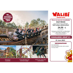 24,50€ ticket période Walibi Rhône Alpes avec Accès CE
