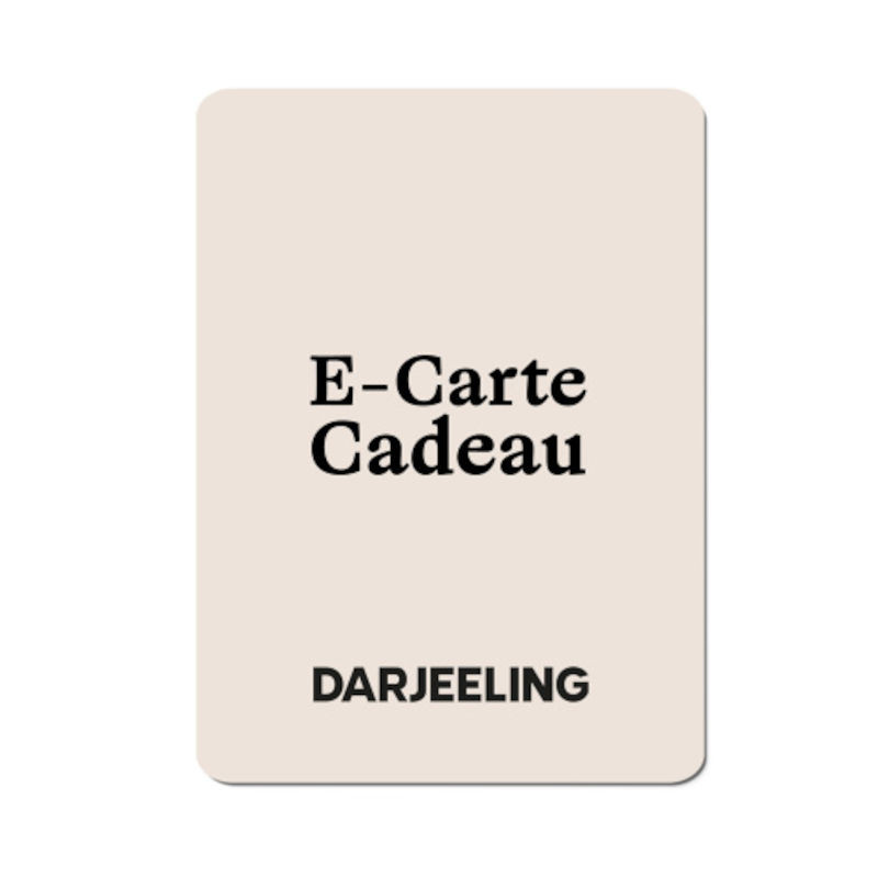 -5% carte cadeau Darjeeling moins chère