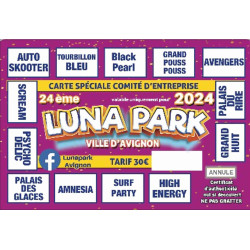 Tarif moins cher Luna Park 2024 Avignon avec Accès CE